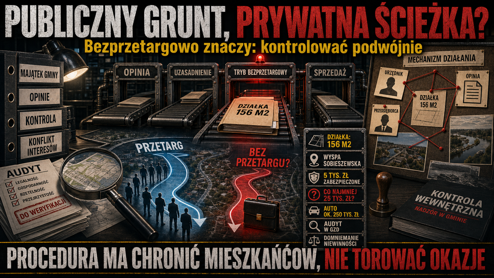 Działka, koperta i Maserati. Gdańska sprawa pokazuje, jak publiczny grunt może stać się prywatną okazją.