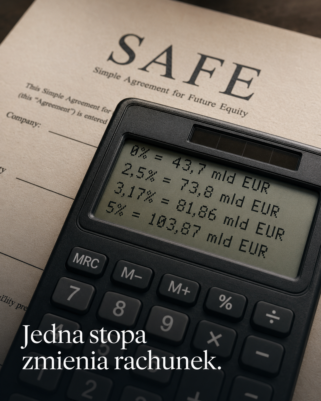 SAFE % BĘDZIE WYŻSZY NIŻ NAM SIE OPOWIADA