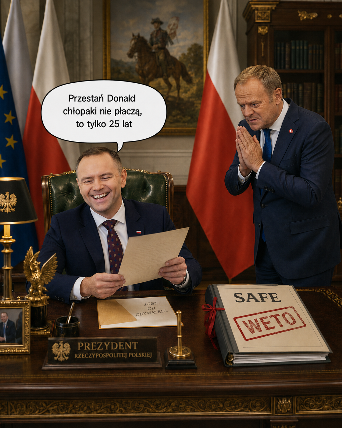 HOŁD DONALDA PRZED PREZYDENTEM