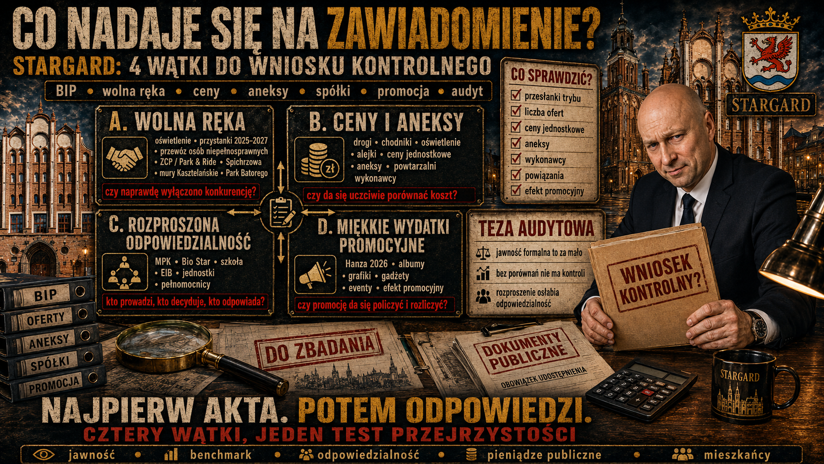 Co nadaje się na zawiadomienie lub wniosek kontrolny Wątek A  możliwe nadużywanie trybu z wolnej ręki1