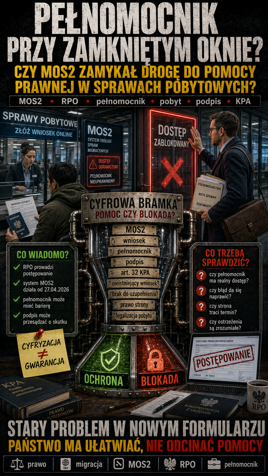 Pełnomocnik przy zamkniętym oknie MOS2 miał uprościć legalizację pobytu, a RPO pyta o realne prawo do pomocy prawnej2