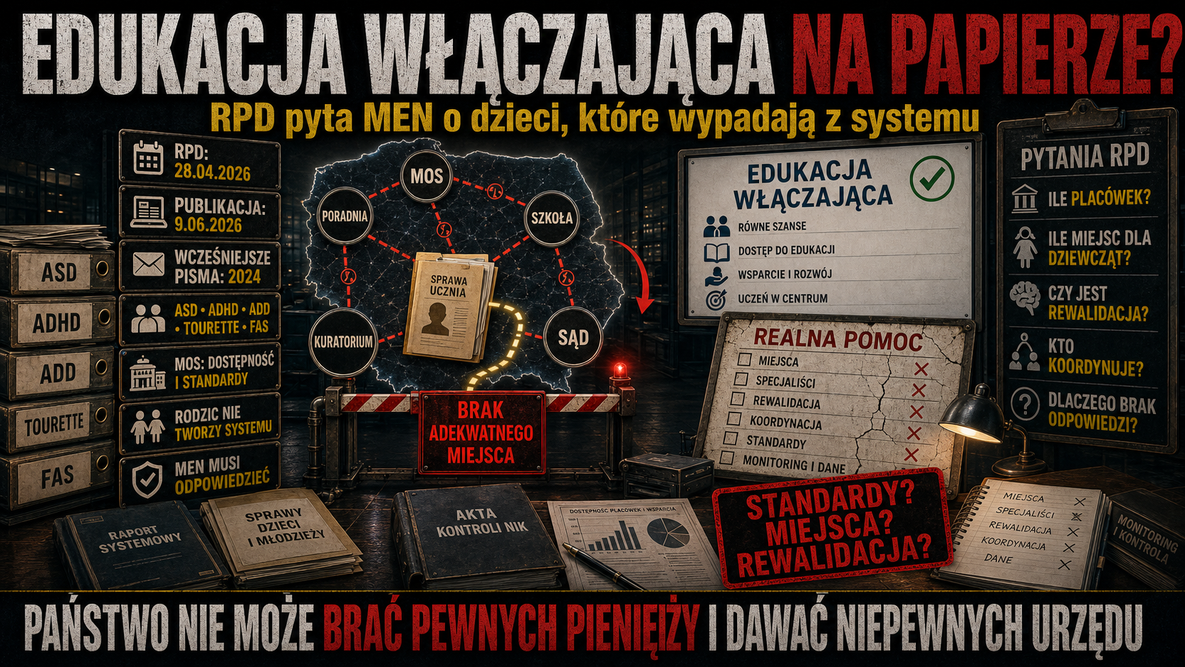 Dziecko zostaje w domu państwo patrzy na rodzica RPD pokazuje lukę w systemie MEN2