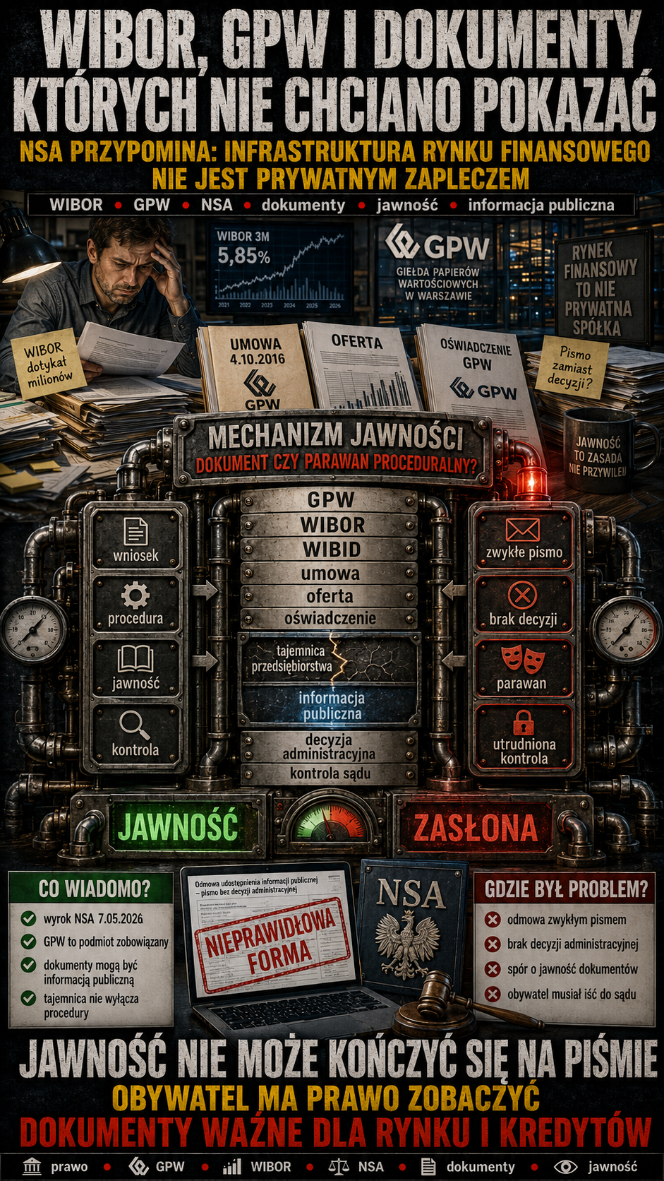 WIBOR, GPW i dokumenty których nie chciano pokazać NSA przypomniał że2